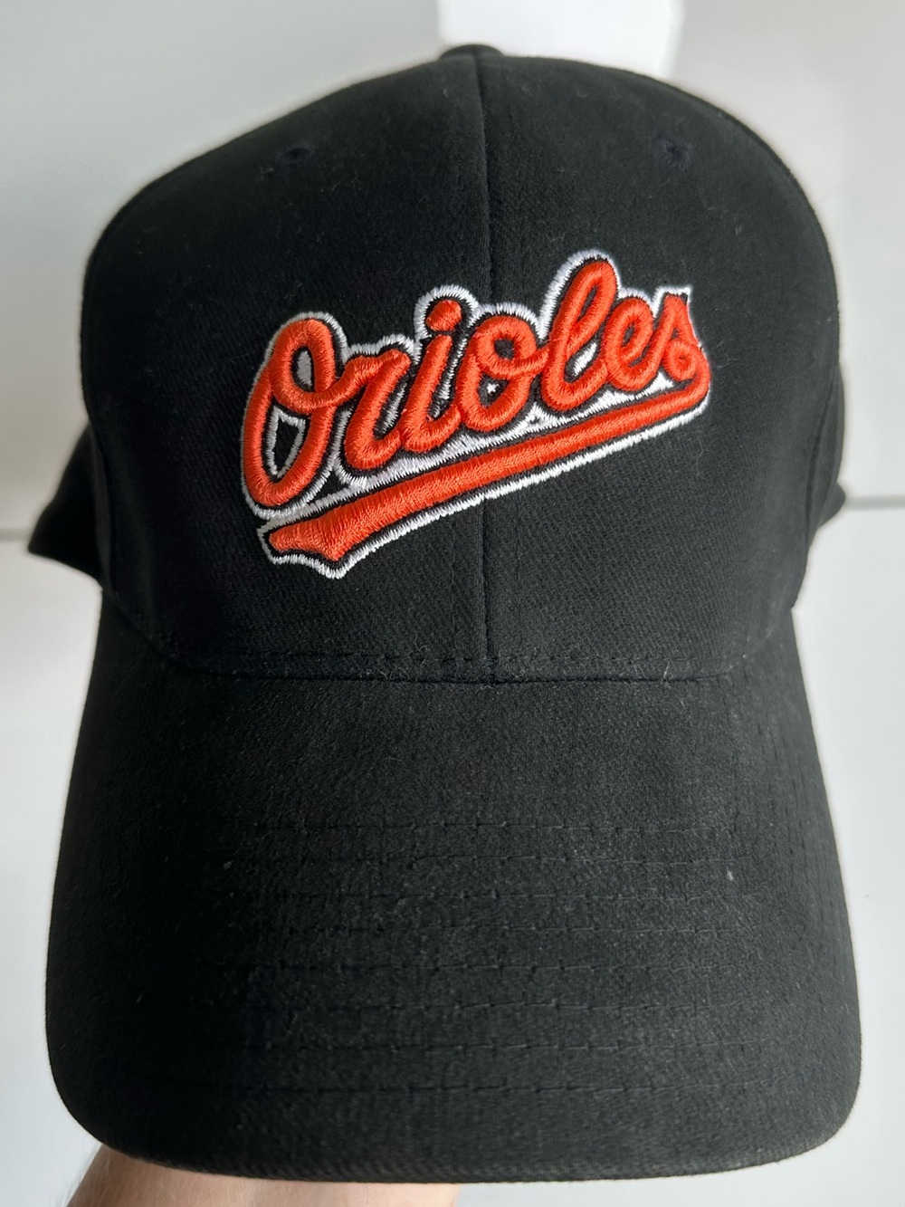Nike Orioles Hat Cap Black Orange Baseball One Size Flex Fit